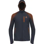 Odlo mikina Mid layer full zip X-ALP PK WINDPROOF 2023/2024 Modrá XL Pánské