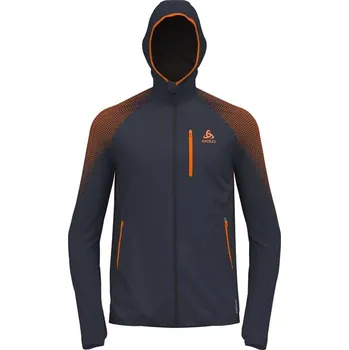 Odlo mikina Mid layer full zip X-ALP PK WINDPROOF 2023/2024 Modrá XL Pánské