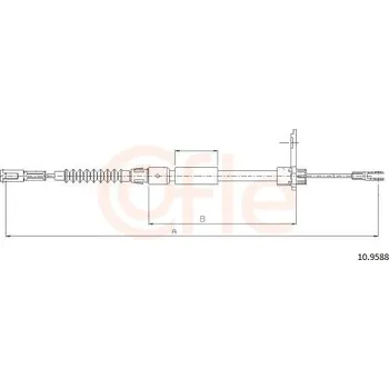Auto-moto Tažné lanko, parkovací brzda COFLE 92.10.9588