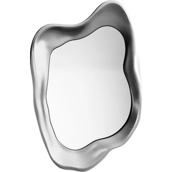 Zrcadlo Dekorativní nástěnné zrcadlo Leonardo 60x90 cm stříbrné