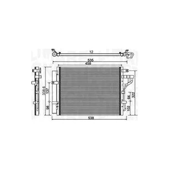 Výparník klimatizace Kondenzátor, klimatizace MAGNETI MARELLI 350203981000