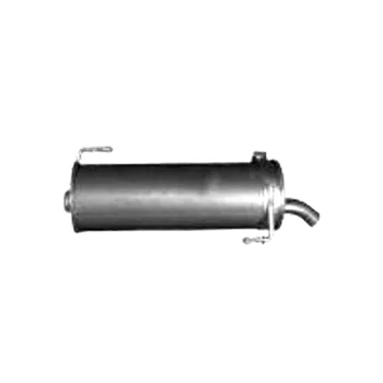 Zadní díl výfuku IZAWIT 27.313 ALU výfuk Peugeot 206 hatchback 1.9D, zadní díl