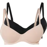 esmara® Dámská podprsenka XXL, 2 kusy (černá/béžová, 85D)