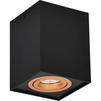 Trio Leuchten 613000180 BISCUIT - Stropní svítidlo v černo zlaté barvě 1 x GU10 (Stropní čtvercové svítidlo v černé barvě)