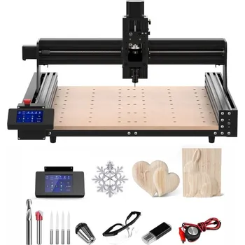 Fréza Two Trees CNC Fréza + Laserová Gravírka Laserový - Frézovací Gravírovací Plotr, 46 x 46 cm 120W Frézka + 5,5W Laser