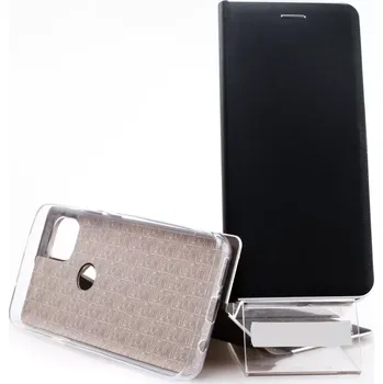 Pouzdro na mobilní telefon Pouzdro Vennus Book Silver Motorola Moto G 5G Černé