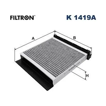 Klimatizace automobilu Filtr, vzduch v interiéru FILTRON K 1419A