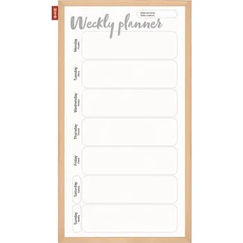 Magnetická kreslící tabulka Týdenní plánovací tabule Memobe, 30 x 60 cm