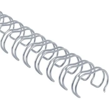Vázací hřbet Drátěné hřbety 9,5mm (3/8") stříbrné, 100 ks