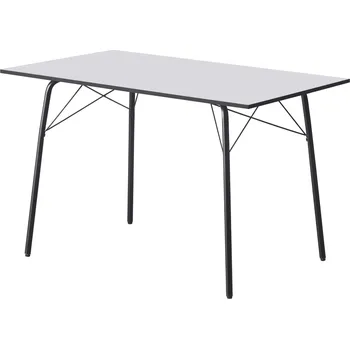 Jídelní stůl Jídelní stůl, bílá/černá, 120x75x75 cm, NALAK TYP 2