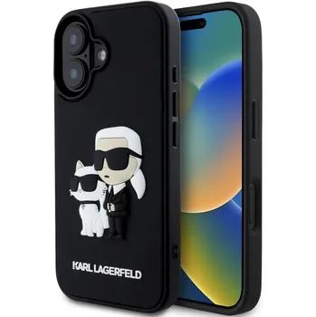 Pouzdro na mobilní telefon Karl Lagerfeld 3D Rubber Karl and Choupette Zadní Kryt pro iPhone 16/16 Plus Typ: iPhone 16 Plus
