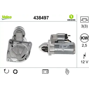 Autoelektrika Startér VALEO 438497