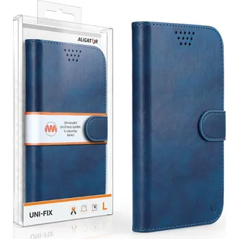 Pouzdro na mobilní telefon Pouzdro ALIGATOR UNI-FIX, velikost L (150*72), modrá