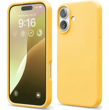 Pouzdro na mobilní telefon Silikonový tenký barevný obal iPhone 16 Plus Barva: Žlutá