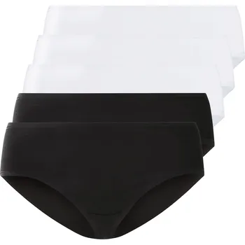 Kalhotky esmara® Dámské kalhotky XXL, 5 kusů (černá/bílá, XL (48-50))