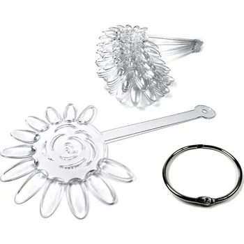 NehtyShop Vzorkovník - květina (12 polí) - 10ks - průhledný