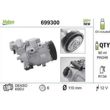 Kompresor klimatizace Kompresor, klimatizace VALEO 699300