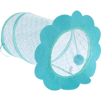 Hračka pro kočku TIAKI květinový tunel Ø25x45cm pro kočky