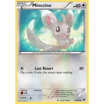 Sběratelská karetní hra Pokémon EPO 84/98 Minccino - Emerging Powers Stav: Excellent, Verze: NORMAL