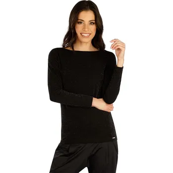 Dámské tričko Dámské elastické triko LITEX se stříbeným lurexem L