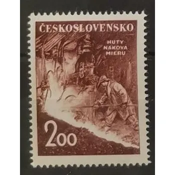 Poštovní známka Známka ČSR, 2 Kčs, Pof.634*