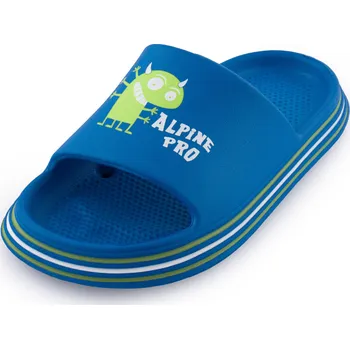 Dívčí obuv Dětské letní pantofle ALPINE PRO LARINO electric blue lemonade Velikost: 30