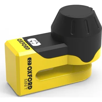 Motozámek Zámek kotoučové brzdy Mini T, OXFORD (žlutý)