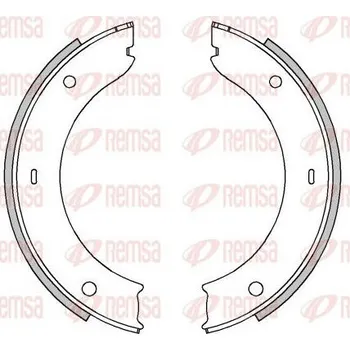 Brzdová čelist Sada brzdových čelistí, parkovací brzda REMSA 4449.00