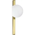 Ideal Lux BINOMIO AP1 nástěnné svítidlo 1x G9 LED 3W 370lm 3000K 33cm IP20, mosazné