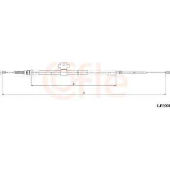 Auto-moto Tažné lanko, parkovací brzda COFLE 1.PE001