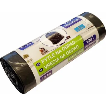 Pytle na odpadky Pytel na odpad 120L 10 ks černé