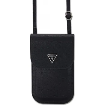 Guess PU Grained Triangle Logo černá