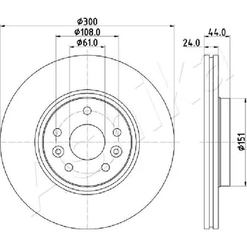 Brzdový kotouč Brzdový kotouč ASHIKA 60-00-0706