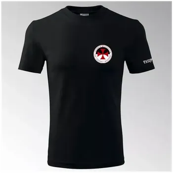 Pánské tričko Templářské tričko - 6T - černá / 3XL