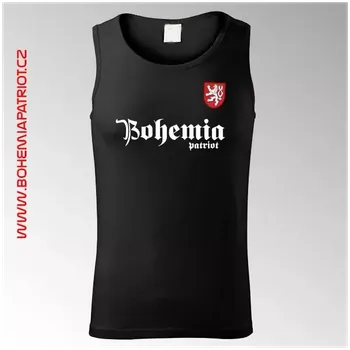 Pánské tílko Tílko s barevným potiskem Bohemia 12TI - černá / XXL