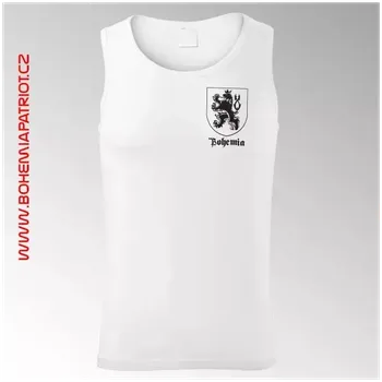 Pánské tílko Tílko s potiskem Bohemia 5TI - bílá / XXL