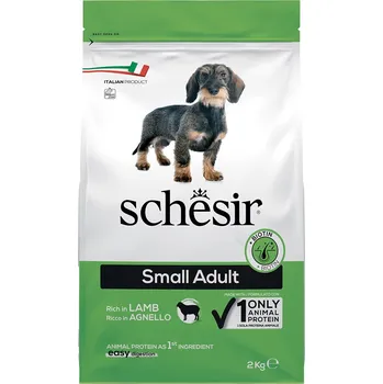 Krmivo pro psa Výhodné balení: 2x 2kg Schesir Dog Small Adult s jehněčím granule pro psy