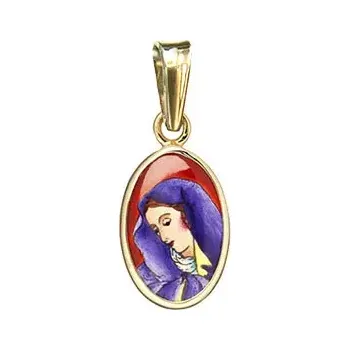 Přívěsek Aljančič Sv. Panna Maria Bolestná madonka miniatura 015H zlato