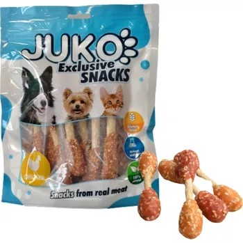 Pamlsek pro psa JUKO petfood s.r.o. Chicken & Duck with Rice Dumbbell JUKO Snacks 250 g