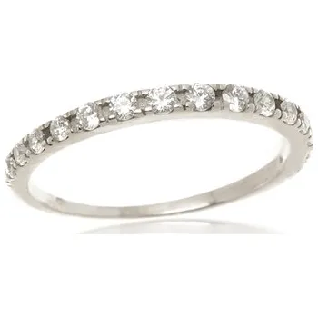 Prsten Dámský stříbrný prsten s čirými zirkony STRP0597F