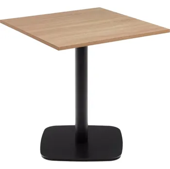 Jídelní stůl Přírodní bistro stolek Kave Home Dina 70 x 70 cm