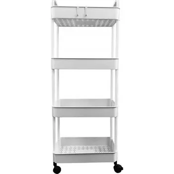 Servírovací stolek Kuchyňský vozík OSIRIS 105,5 cm bílý