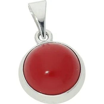 Přívěsek Goldstore Přívěsek v bílém zlatě s korálem Váha: 1.27 g