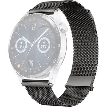 Řemínek na hodinky Ocelový náramek Ricardo Milanese, šedý, magnetický 22mm