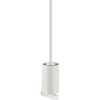 WC štětka WC kartáč CARVO 50 cm, na stěnu, bílá, nerezová ocel, Zack