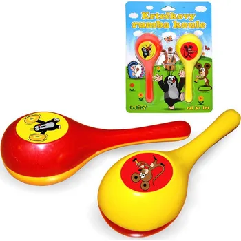 Hudební nástroj pro děti KRTEK (Krteček) Set rumba koule 2ks 16cm *HUDEBNÍ NÁSTROJE* | AS22