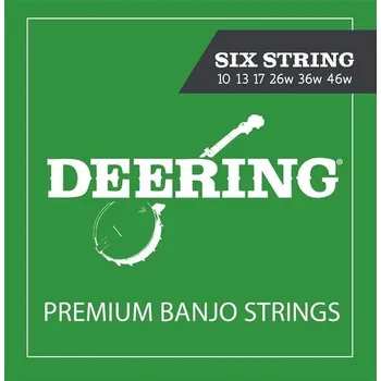 Struna pro kytaru a smyčcový nástroj Deering Banjo Strings 6-String + prodloužená záruka 3 roky