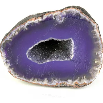 Přírodní kámen Achát geoda fialová 152g (Brazílie)