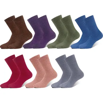 Dámské termo ponožky PESAIL Damské jednobarevné termoponožky LY213 4 páry Barva: Mix, Velikost: 35-38
