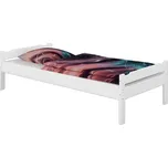 Postel, bílá, 90x200, LIVIO